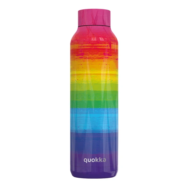 QUOKKA THERMAL STAINLESS STEEL BOTTLE SOLID 630ml RAINBOW