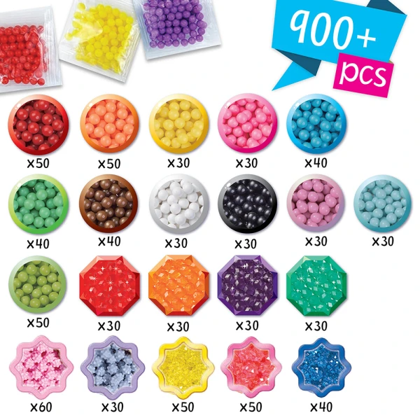 AQUABEADS ΜΟΔΑΤΗ ΤΣΑΝΤΑ ΜΕ ΧΑΝΤΡΕΣ ΓΙΑ ΠΡΩΤΑΚΙΑ