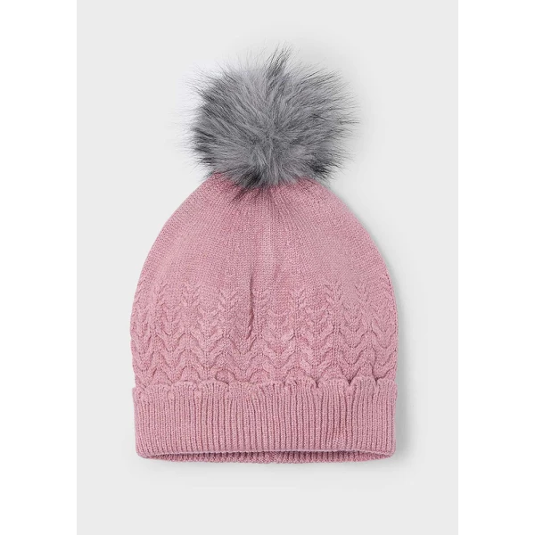 MAYORAL HAT KNITTED SOFT PINK