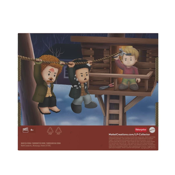 FISHER PRICE LITTLE PEOPLE SET WITH COLLECTIBLE FIGURES HOME ALONE