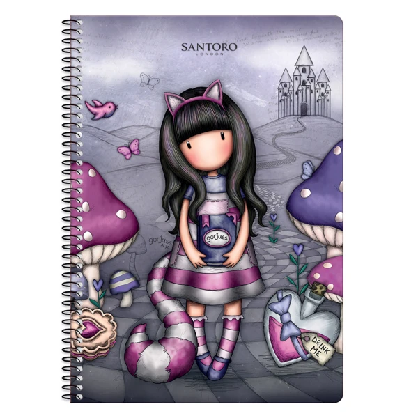 SPIRAL NOTEBOOK 2 TOPICS 17X25 cm GORJUSS - 3 DESIGNS