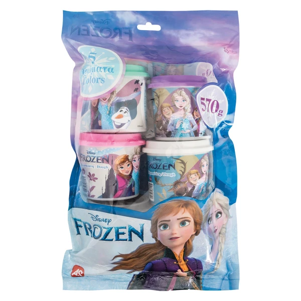AS ΠΛΑΣΤΕΛΙΝΗ DISNEY FROZEN ΣΑΚΟΥΛΑΚΙ ΜΕ 5 ΒΑΖΑΚΙΑ ΚΑΙ ΚΑΠΑΚΙΑ ΚΑΛΟΥΠΑΚΙΑ 570gr ΓΙΑ 3+ ΧΡΟΝΩΝ