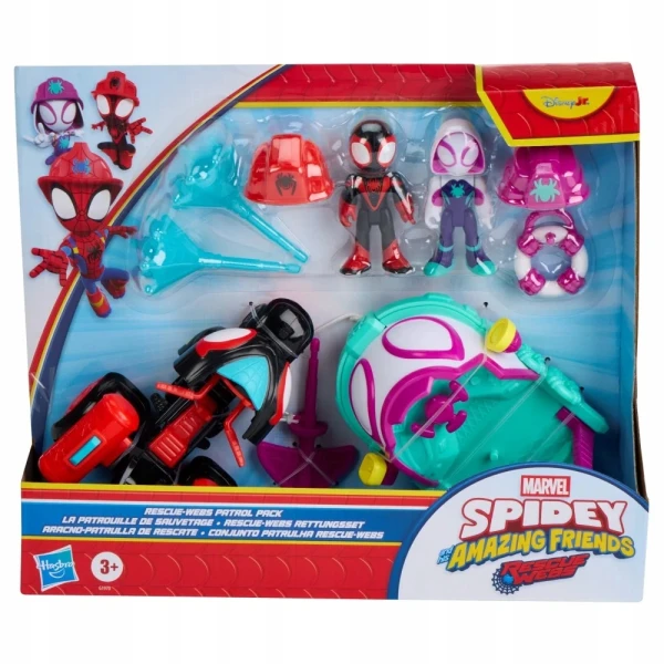 SPIDEY AND HIS AMAZING FRIENDS RESCUE MILES MORALES & GHOST VEHICLE SET