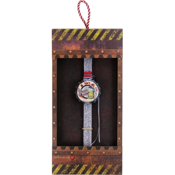 SYNCHRONIA HANDMADE CANDLE 30 cm MAGNET BOTTLE CAP OPENER LIGHT GREY