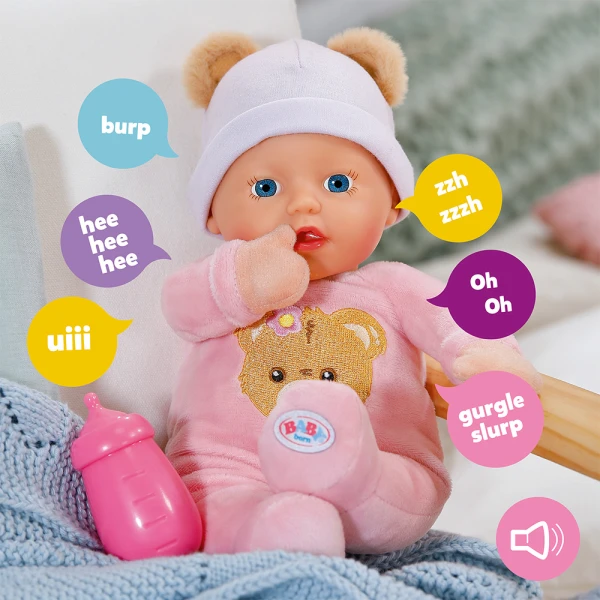 ZAPF CREATION BABY BORN INTERACTIVE DOLL ROSIE 30 cm WITH SOUNDS