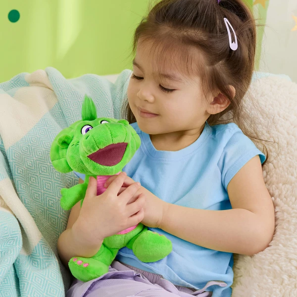 FISHER PRICE BARNEY\'S WORLD PLUSH 20 cm DINOSAUR GREEN