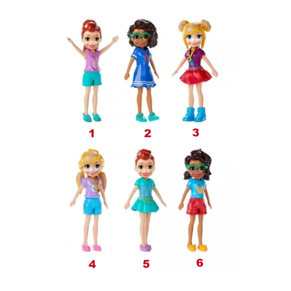 POLLY POCKET DOLL WITH ACCESSORIES - 6 DESIGNS