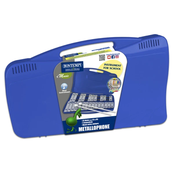 BONTEMPI CROMATIC METALLOPHONE IN PLASTIC CASE
