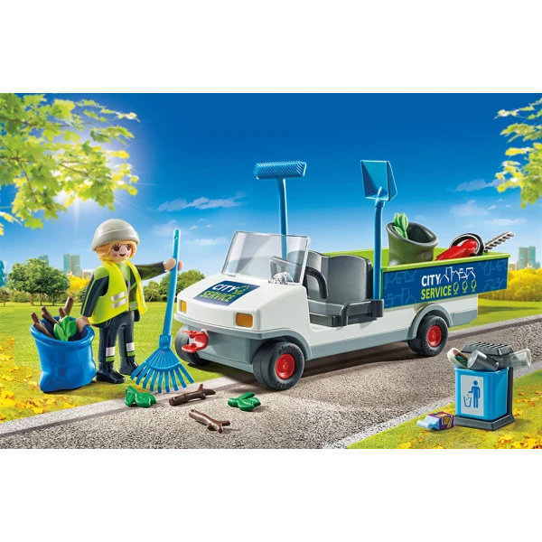 PLAYMOBIL CITY ACTION STREET CLEANER WITH E-VEHICLE