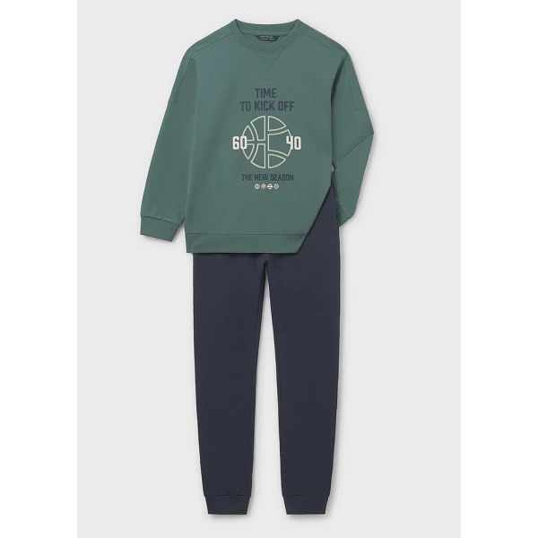 MAYORAL TRACKSUIT PRINT GREEN DARK