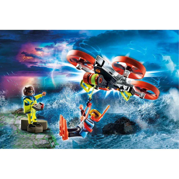 PLAYMOBIL CITY ACTION DIVER RESCUE WITH DRONE