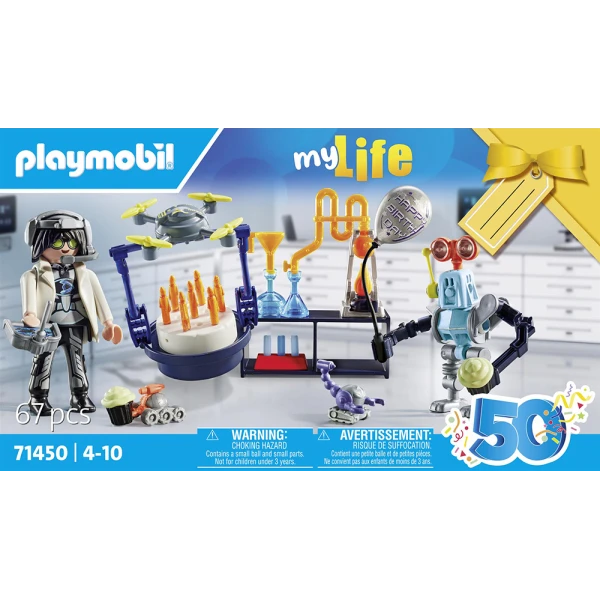 PLAYMOBIL CITY LIFE GIFT SET ΠΑΡΤΥ ΣΤΟ ΕΡΓΑΣΤΗΡΙΟ ΤΟΥ ΤΡΕΛΟΕΠΙΣΤΗΜΟΝΑ