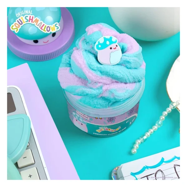SQUISHMALLOWS ΑΡΩΜΑΤΙΚΟ CLOUD SLIME ΜΕ TOPPER ΣΕ ΒΑΖΑΚΙ W1 - PYLE THE MUSHROOM