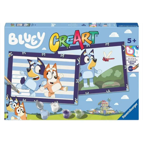 RAVENSBURGER ΖΩΓΡΑΦΙΚΗ ΜΕ ΑΡΙΘΜΟΥΣ CREART JUNIOR BLUEY