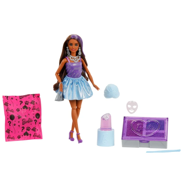 BARBIE PARTY UNBOXED SURPRISE GLAM PARTY - ΜΕΛΑΧΡΙΝΗ