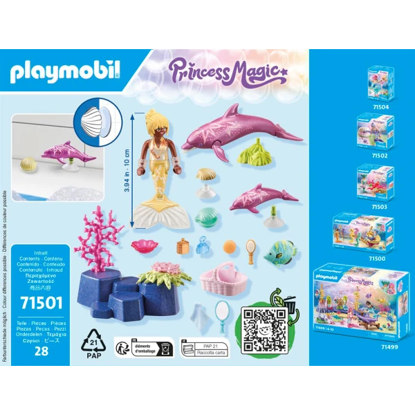 PLAYMOBIL PRINCESS MAGIC MERMAID WITH DOLPHINS