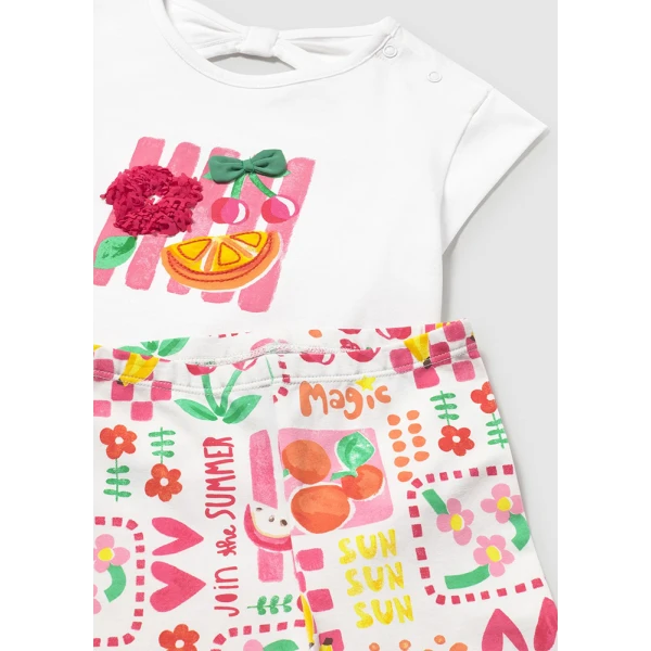 MAYORAL SET LEGGINGS 3 PIECES RED 