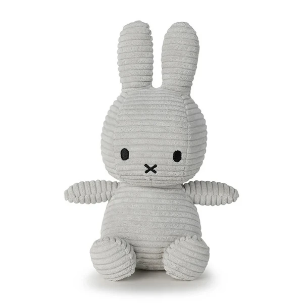 BUNNY MIFFY ECO CORDUROY SOFT GREY 23 cm