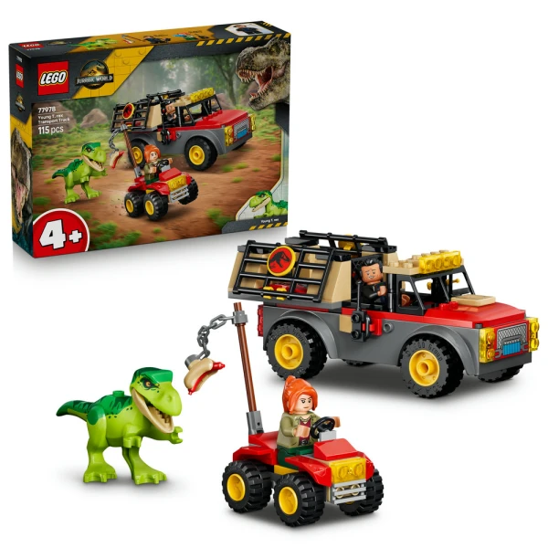 LEGO JURASSIC WORLD YOUNG T-REX TRANSPORT TRUSK