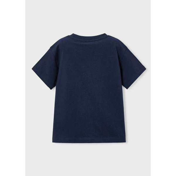 MAYORAL BLOUSE SHORT SLEEVES SPACESHIP NAVY BLUE 