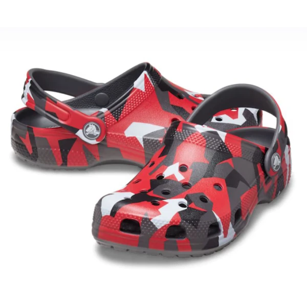 CROCS CLASSIC GEO CAMO CLOG K SLATE GREY/MULTI