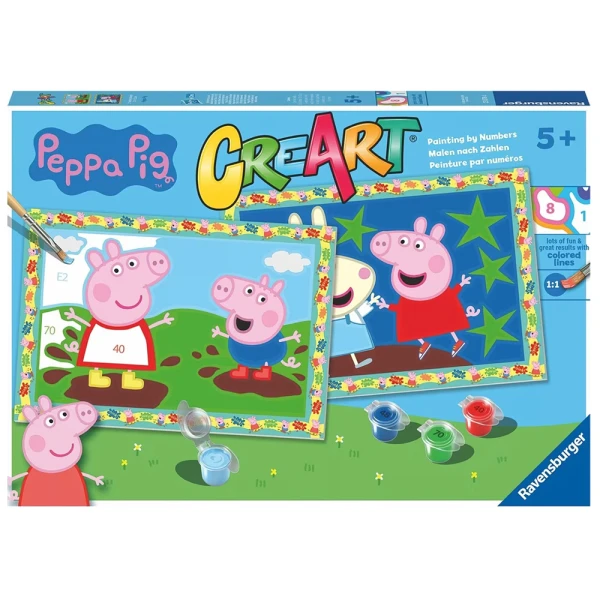 RAVENSBURGER ΖΩΓΡΑΦΙΚΗ ΜΕ ΑΡΙΘΜΟΥΣ CREART JUNIOR PEPPA PIG