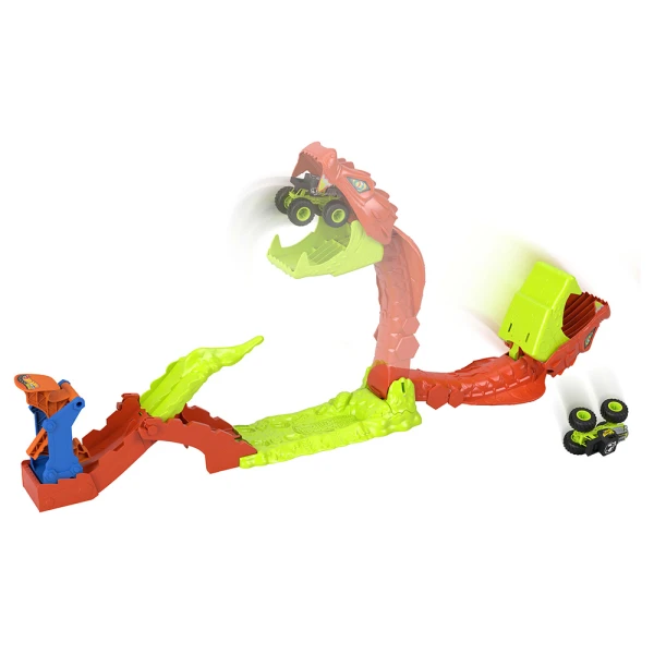 HOT WHEELS MONSTER TRUCKS SNAKE SLAM TAKEDOWN