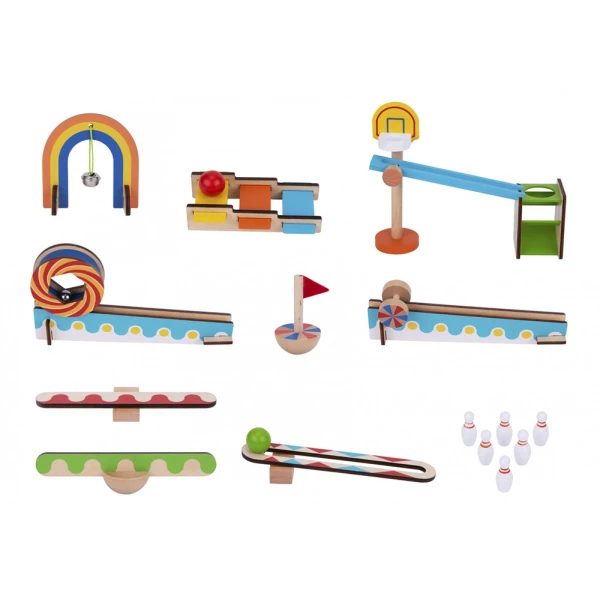 WOODEN DOMINO RUN