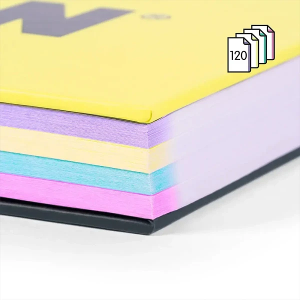 MILAN A4 SPIRAL NOTEBOOK 120 SHEETS SUNSET COLLECTION