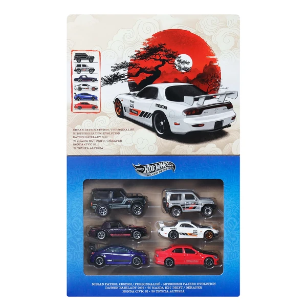 HOT WHEELS ΑΥΤΟΚΙΝΗΤΑΚΙΑ STREETS OF JAPAN ΣΕΤ ΤΩΝ 6