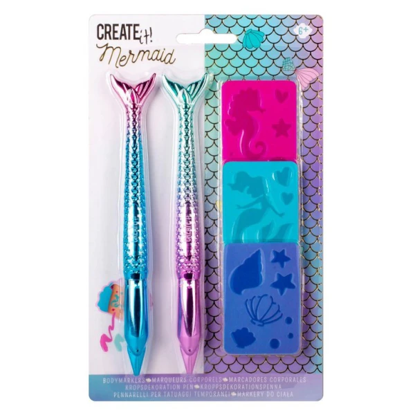CREATE IT! MERMAID BODYMARKERS AND STENCILS