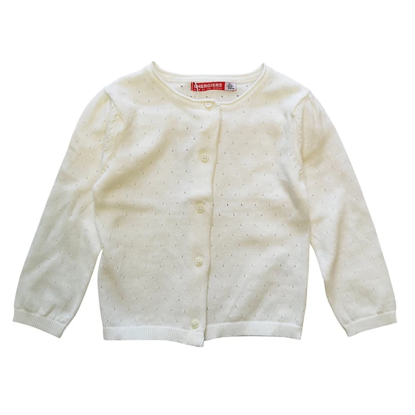 ENERGIERS GIRL\'S CARDIGAN ECRU