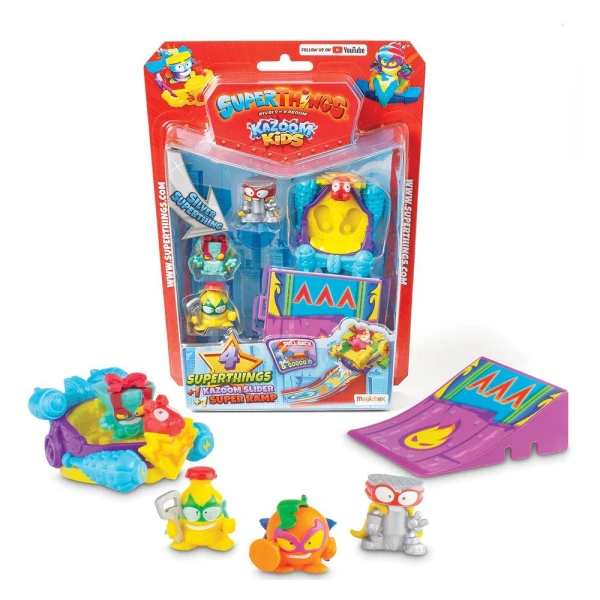 SUPERTHINGS ΜΙΚΡΟΠΛΑΣΜΑΤΑ KAZOOM KIDS BLISTER 4 ΦΙΓΟΥΡΕΣ ΜΕ ΑΞΕΣΟΥΑΡ ΓΙΑ 3+ ΧΡΟΝΩΝ