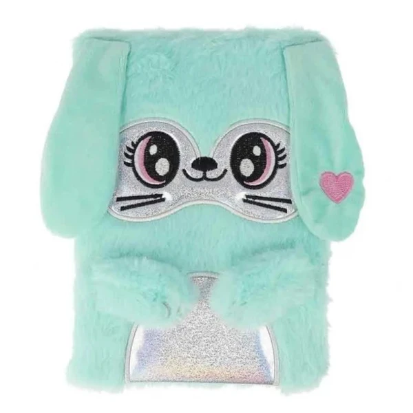DIARY CUTIES A5 TURQUOISE BUNNY