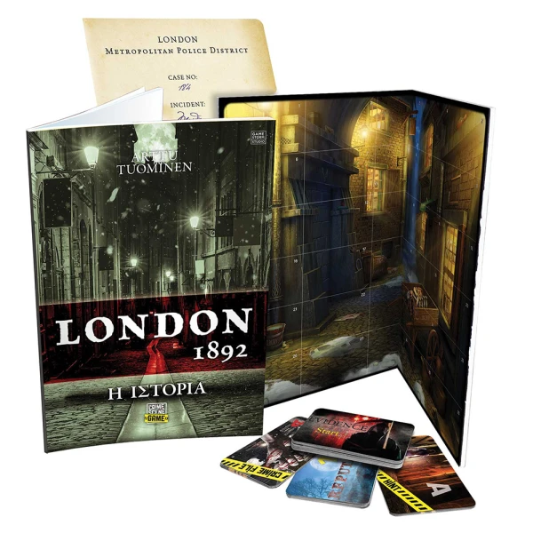 AS GAMES ΕΠΙΤΡΑΠΕΖΙΟ ΠΑΙΧΝΙΔΙ CRIME SCENE LONDON 1892 ΓΙΑ ΗΛΙΚΙΕΣ 18+ ΧΡΟΝΩΝ ΚΑΙ 1+ ΠΑΙΚΤΕΣ
