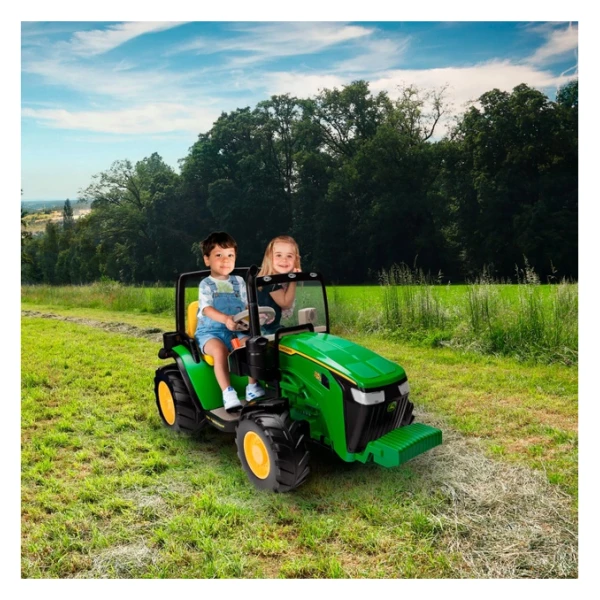 PEG-PEREGO TRACTOR 12 VOLT JOHN DEERE DUAL FORCE