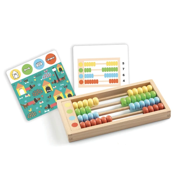 DJECO EDULUDO LEARNING TO COUNT WITH ABACUS PERLIX