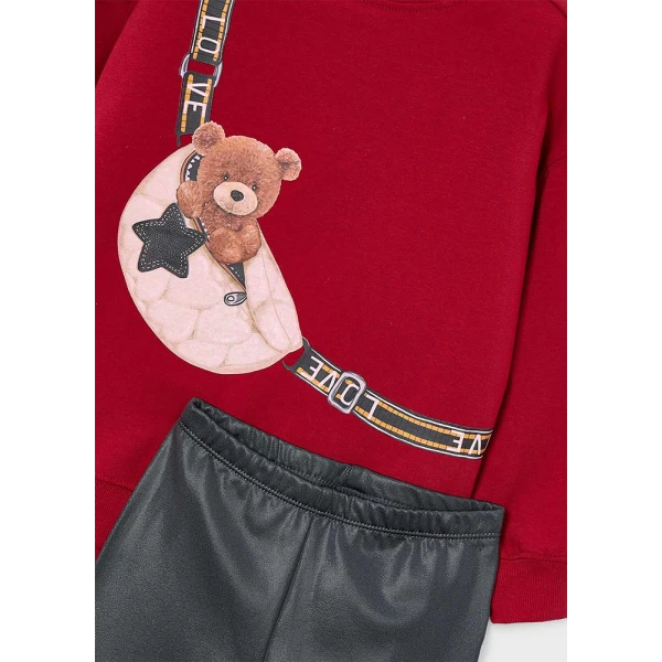 MAYORAL SET SWEATSHIRT LEGGINGS PU GREY 