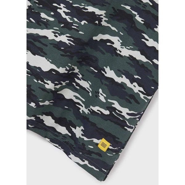MAYORAL SHORT SLEEVES POLO STAMPED GREY