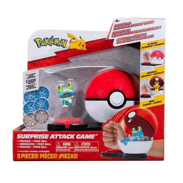 POKEMON BATTLE GAME W3 FROAKIE POKE BALL