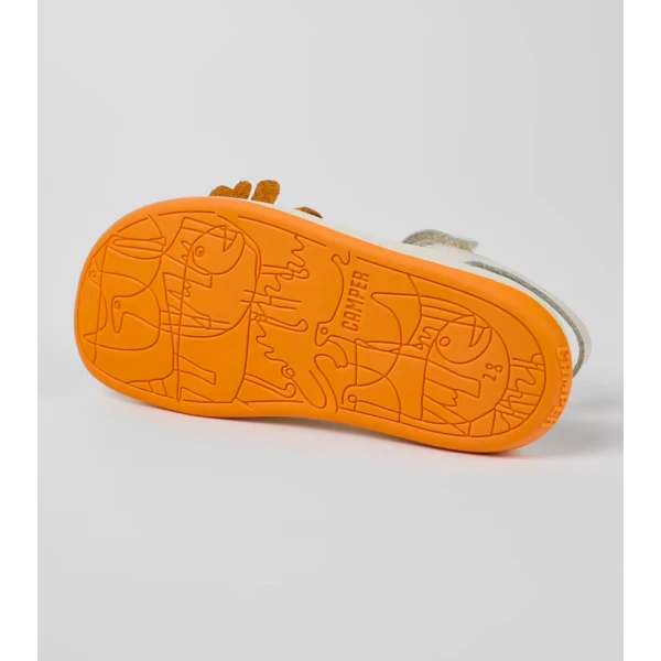 CAMPER KIDS SANDALS GIRL TWINS MULTICOLOUR ORANGE