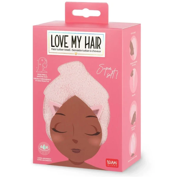 LEGAMI LOVE MY HAIR - ΤΟΥΡΜΠΑΝΙ ΠΕΤΣΕΤΑ ΜΑΛΛΙΩΝ - KITTY