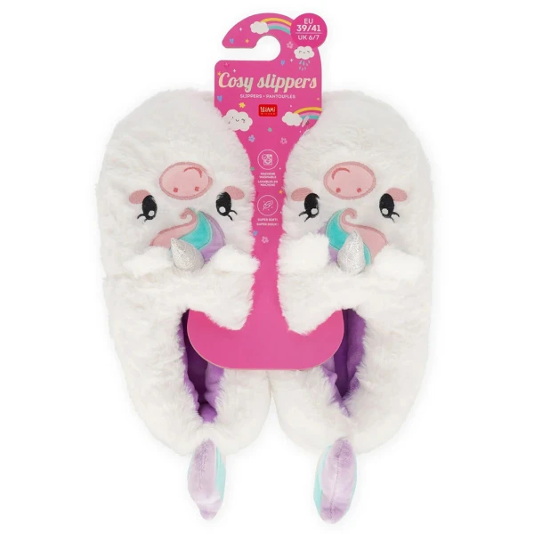 LEGAMI COSY SLIPPERS MEDIUM No 39-41 - UNICORN