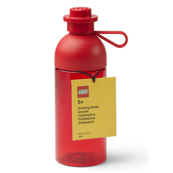 LEGO HYDRATION BOTTLE 500ml LEGO 041 TRANSPARENT RED