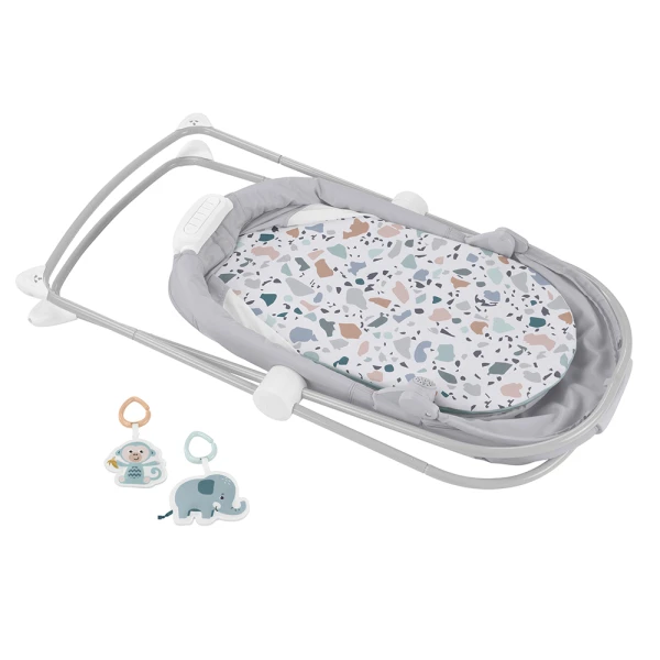 FISHER PRICE BABY COT 57x84x76 cm.WITH LIGHT AND HANGING TOYS