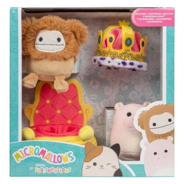 MICROMALLOWS - PLAY SET OF 4 PLUSH TOYS 6cm SQUISHMALLOWS & ACCESSORIES - PARADE FLOAT