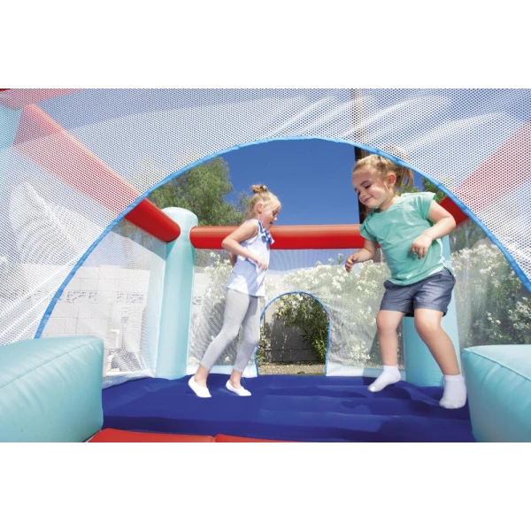 BESTWAY UP-IN AND OVER ΦΟΥΣΚΩΤΟ ΤΡΑΜΠΟΛΙΝΟ SPRING n\' SLIDE PARK 250X210X152 εκ.