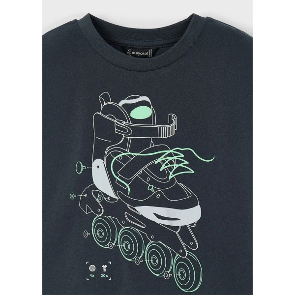 MAYORAL BLOUSE SHORT SLEEVES GLOW IN THE DARK CONCRETE 