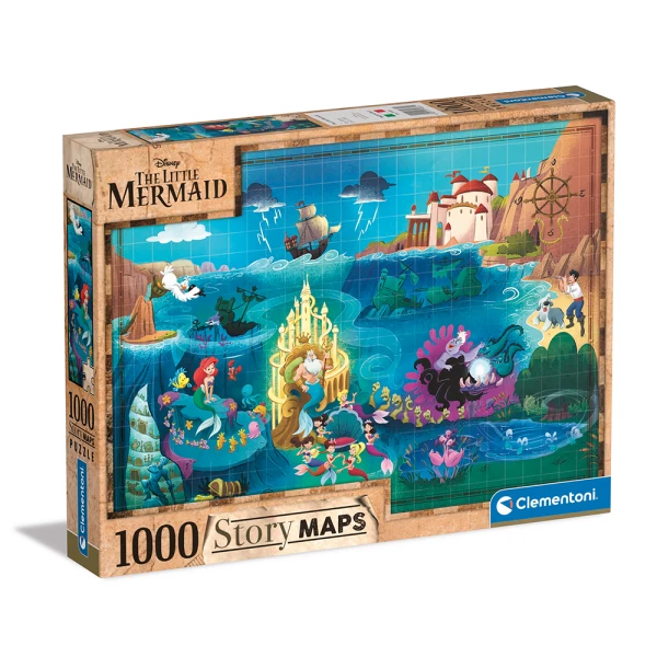 CLEMENTONI ΠΑΖΛ STORY MAPS Η ΜΙΚΡΗ ΓΟΡΓΟΝΑ 1000 τεμ.