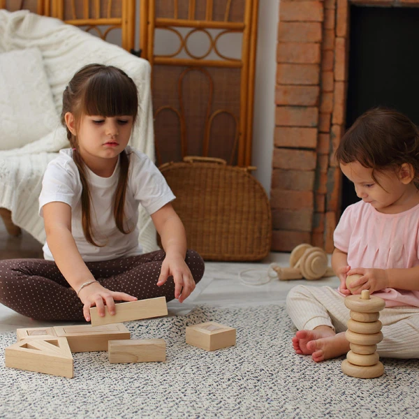 PLAN TOYS WOODEN HOLLOW BLOCKS